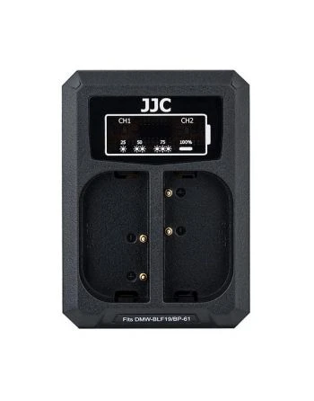 JJC Panasonic DCH BLF19E USB Dual Battery Charger (voor Panasonic DMW BLF19 / Sigma BP 61)
