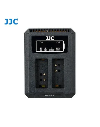 JJC Canon DCH LPE12 USB Dual BatteryCharger (voor Canon LP E12)
