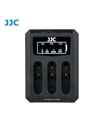 JJC Canon DCH DB110 USB Dual BatteryCharger (voor Ricoh DB 110/ Olympus)