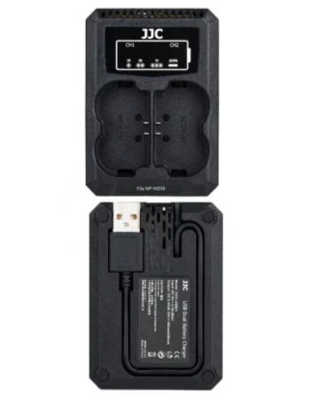 JJC Fuji DCH NPW235 USB Dual Battery Charger