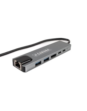 Caruba 6 in 1 USB C Hub met Ethernet