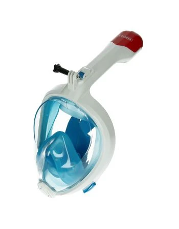Caruba Full Face Snorkel Mask Swift foldable + action cam mount (blue L/XL)