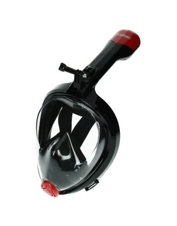 Caruba Full Face Snorkel Mask Swift foldable + action cam mount (black S/M)