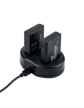 JJC Canon UCH LPE6 USB Dual Battery Charger (voor Canon LPE6 accu)